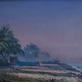 Old fishing boats on the Malabar Coast