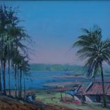 Tim Scott Bolton painting at Nagarhole