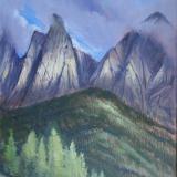 The Odles in clouds