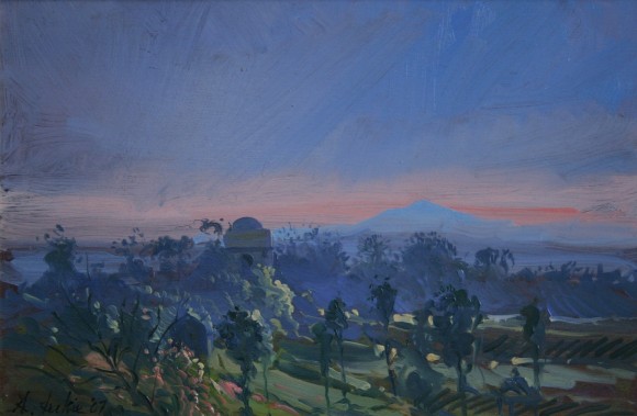 Sunrise, near Orchha