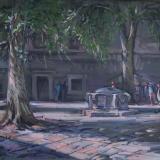 Afternoon crowd near the Wellhead