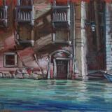 Palazzi, Grand Canal; oil on canvas