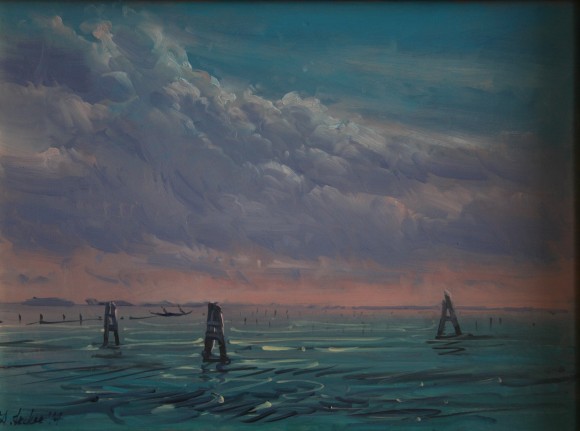 Rowers in the Lagoon