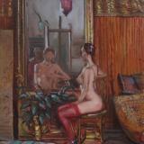 Venetian Model; oil on canvas; 60x50cm