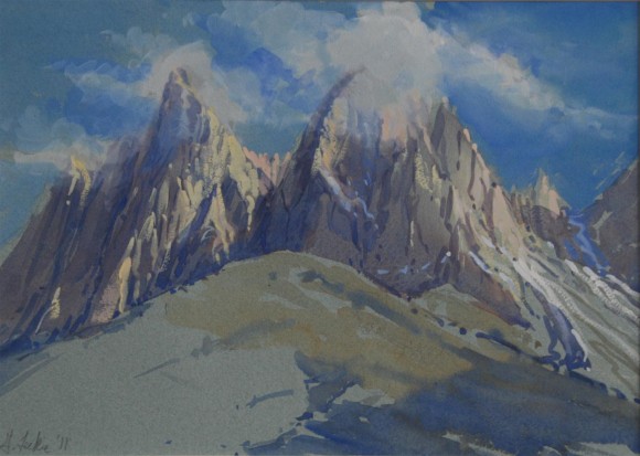 Clouds Covering Odle Gruppo, Dolomites