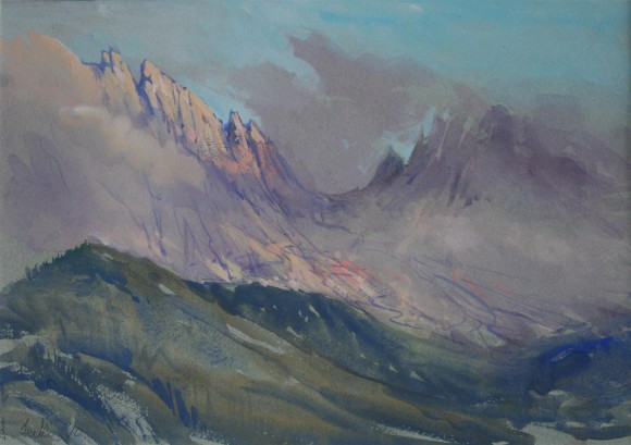 Evening in the Dolomites
